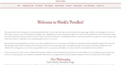 Desktop Screenshot of heidispoodles.com