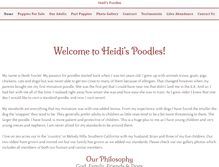 Tablet Screenshot of heidispoodles.com